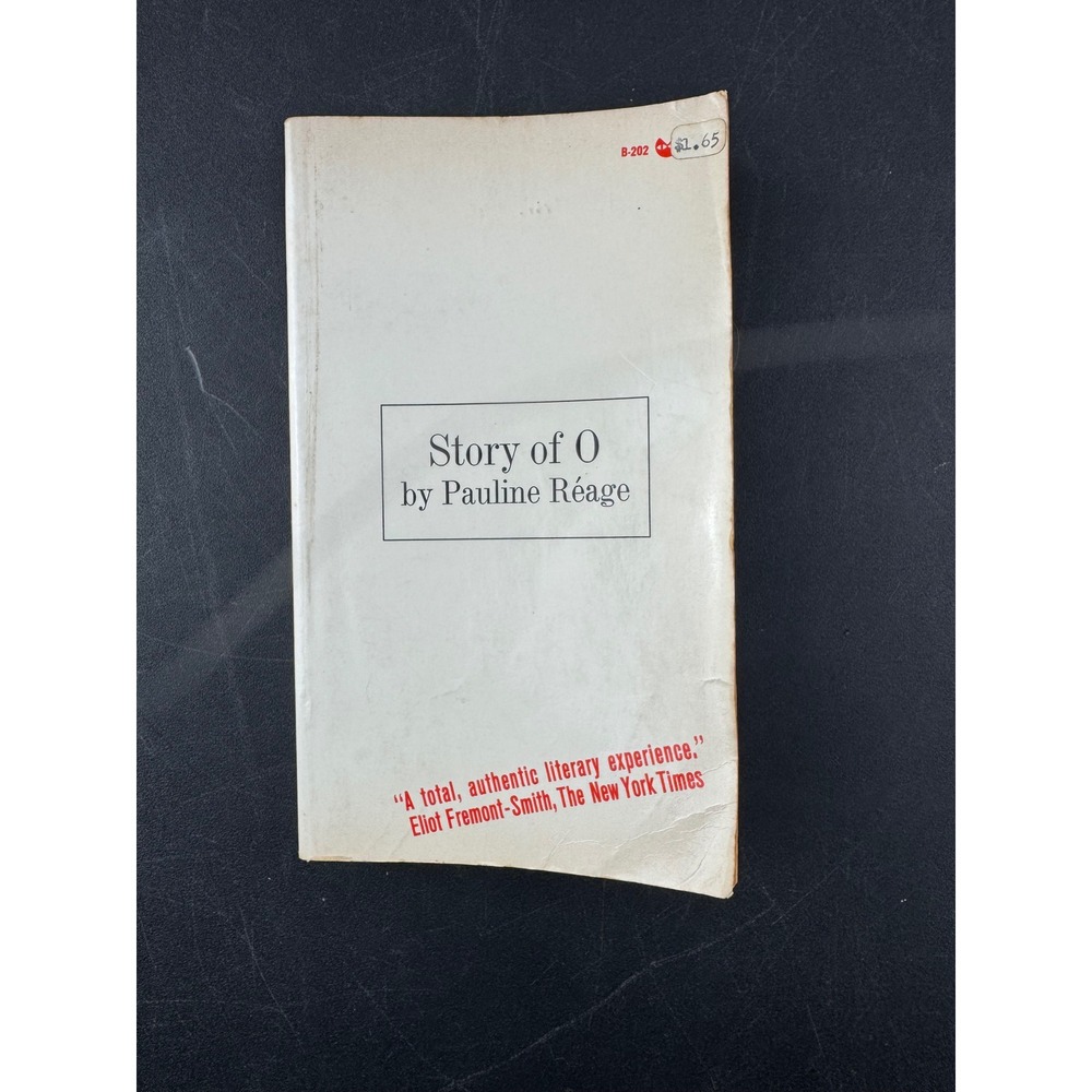 Story of O Pauline Reage Grove Press Evergreen Black Cat B-202 Paperback 1965